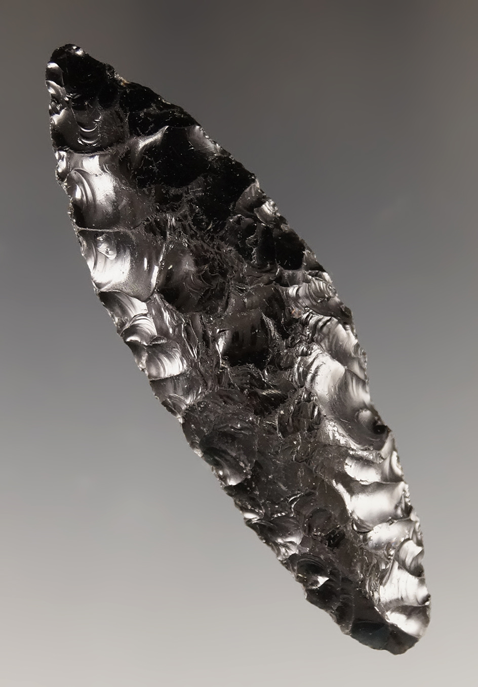 2 11/16" Cascade found in Oregon and made from Obsidian.