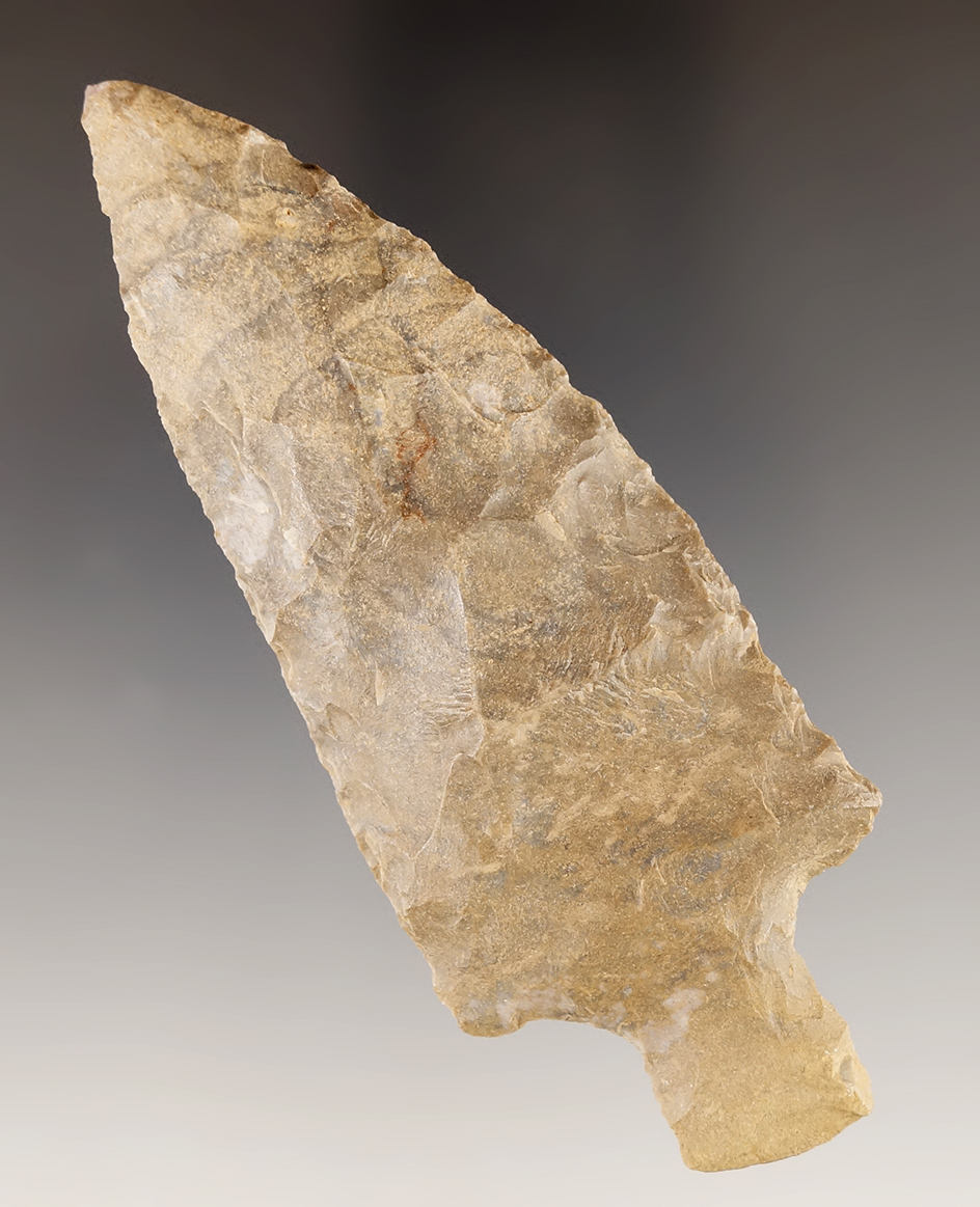 4" Pickwick knife made from Dover Flint found in Tennessee.