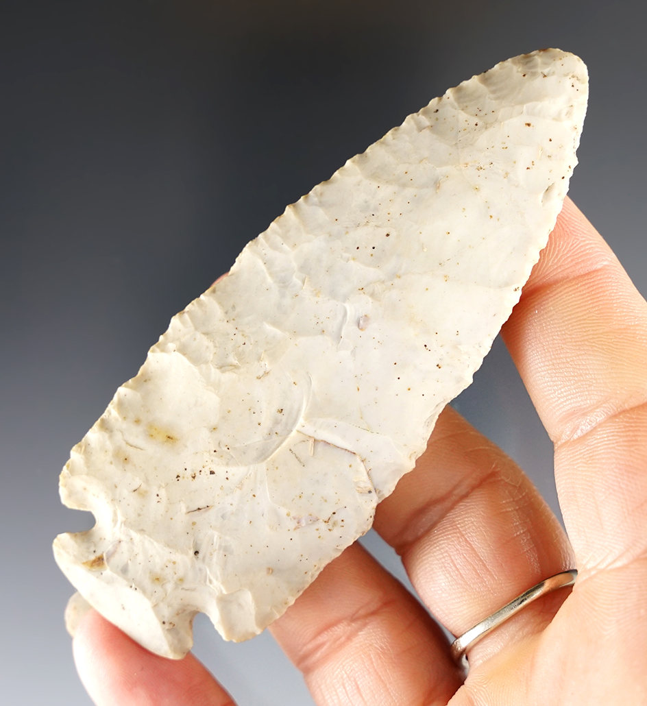 3 5/8" Ohio Dovetail made from Flint Ridge Flint. 