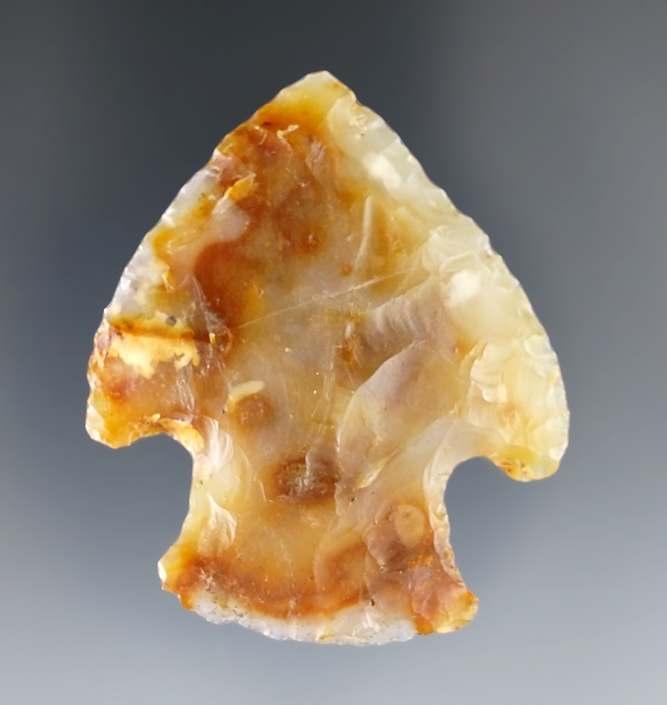 1 15/16" Flint Ridge Hopewell - Riley Farm, Gratiot, Licking Co., Ohio. Ex. Dilley, Balaz, Rummel.