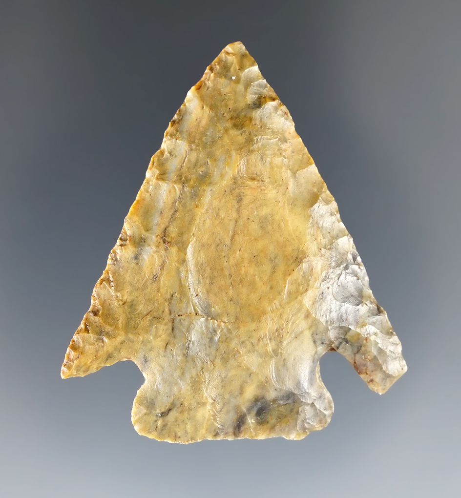 Well made 1 13/16" Cornernotch found in Frazeysburg, Muskingum Co., Ohio. Ex. Dickinson.