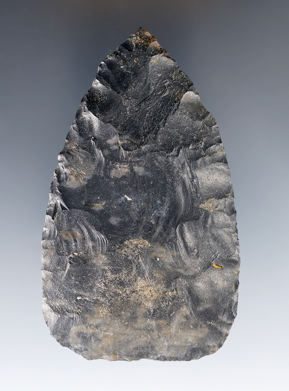 3 3/8" Cache blade made from Coshocton Flint. 