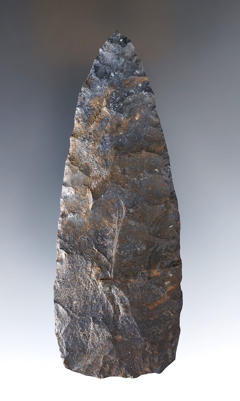 4 3/8" Cache blade made from Coshocton Flint. 