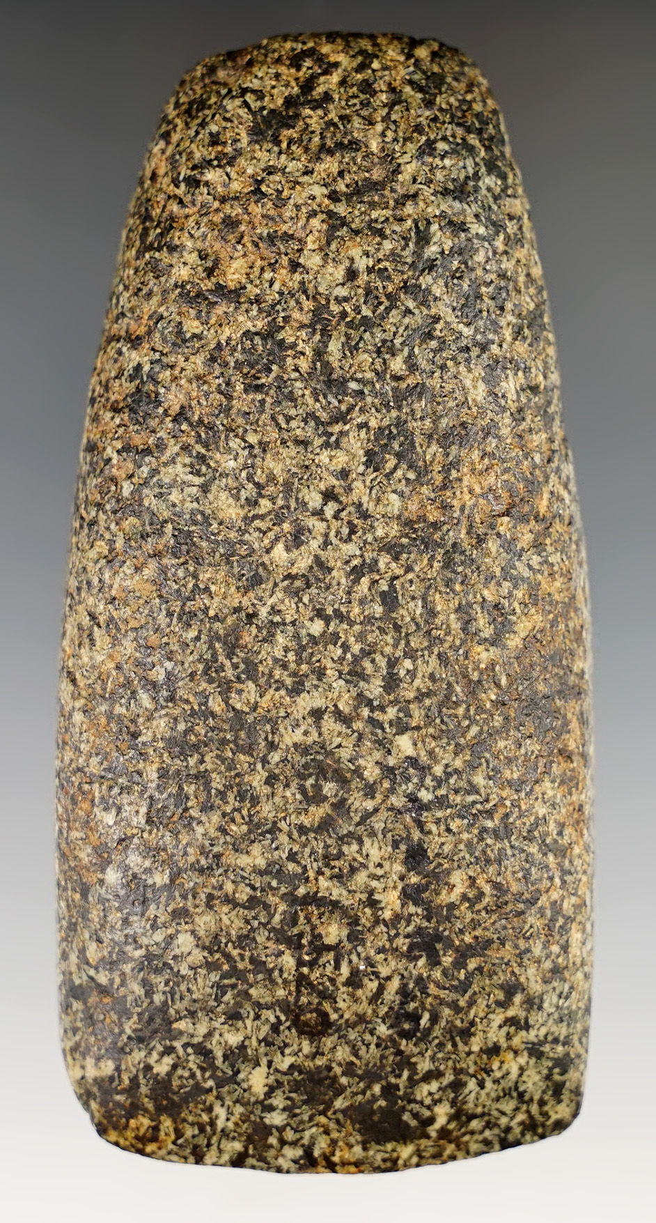 4 5/16" Hardstone Celt found in Stark Co., Ohio. Comes with a Bennett COA. Ex. Matt Dungan.