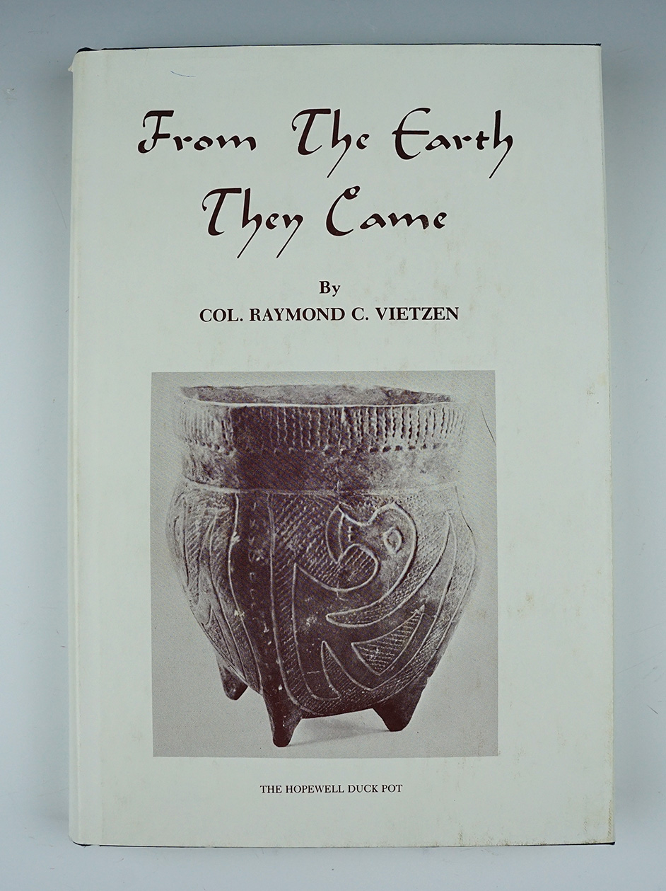 Hardcover book with dust jacket "From the earth they came" by Raymond C. Vietzen.