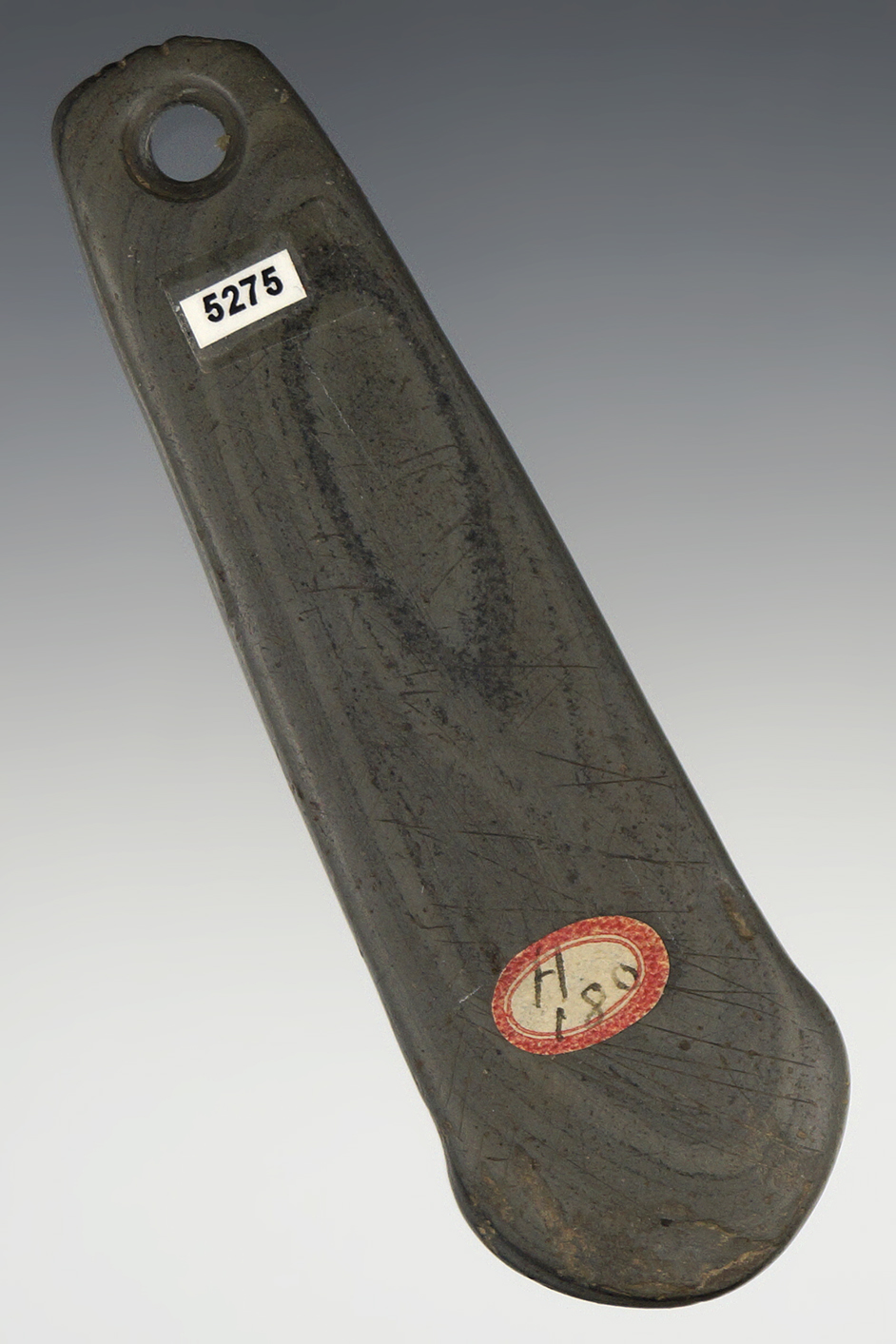 3 7/8" Adena Anchor Pendant found by G. R. Waitley - Franklin Co., Ohio.