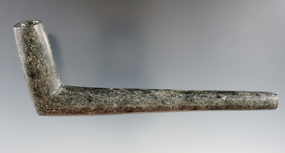 Pictured!  One of four Revolutionary war period highly polished steatite pipes