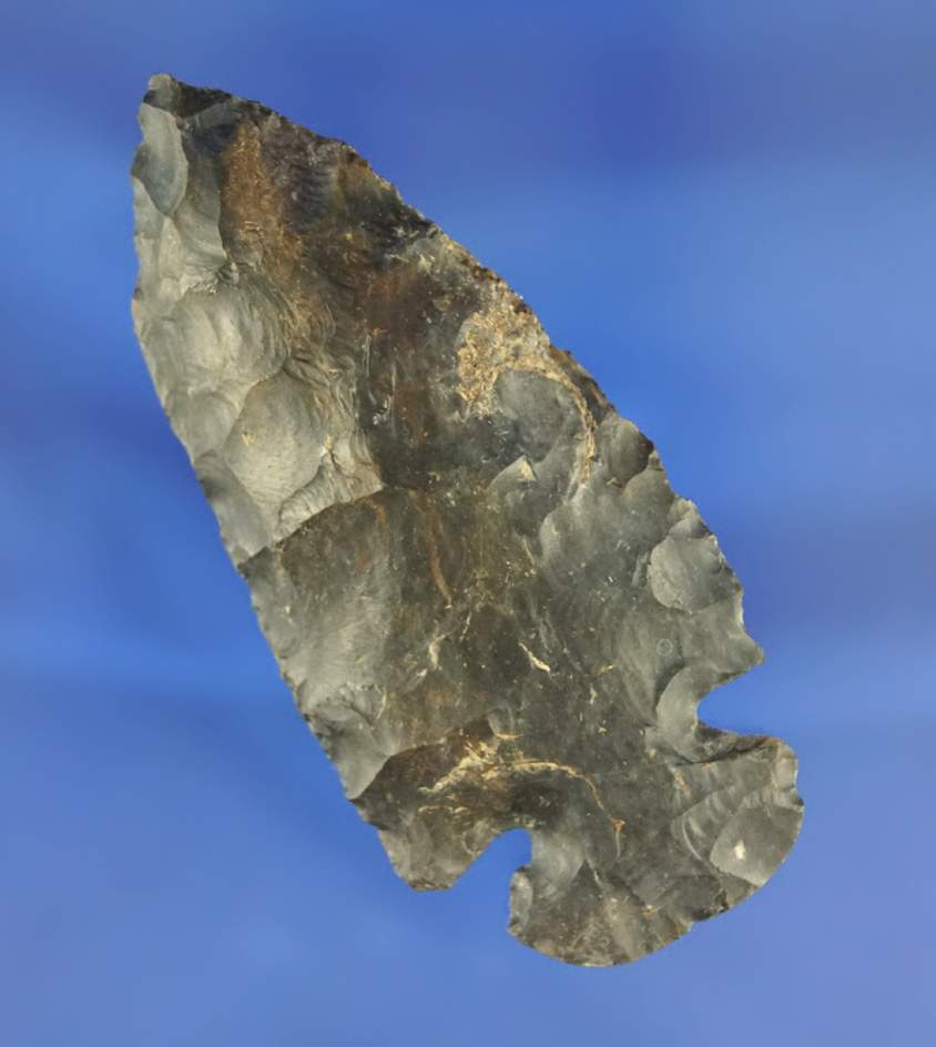 3 1/16" Coshocton Flint Dovetail found in Ohio with minor rechipping to the tip area.
