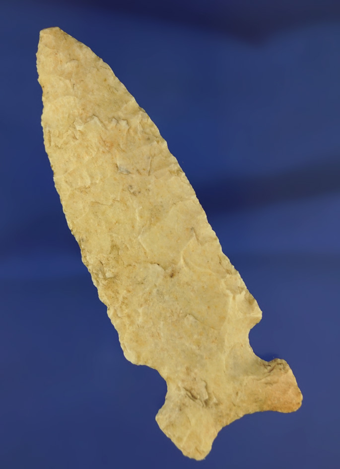 3 7/8" Graham Cave made from Burlington chert found in Montgomery Co.,  Missouri. Dickey COA.