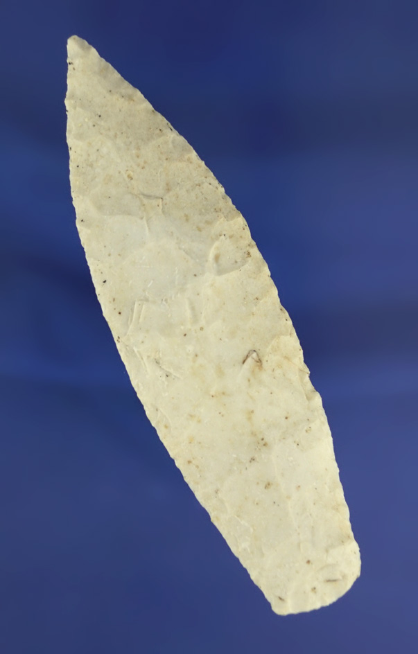 Nicely made 4 1/4" Sedalia made from Burlington chert found in Callaway Co.,  Missouri.