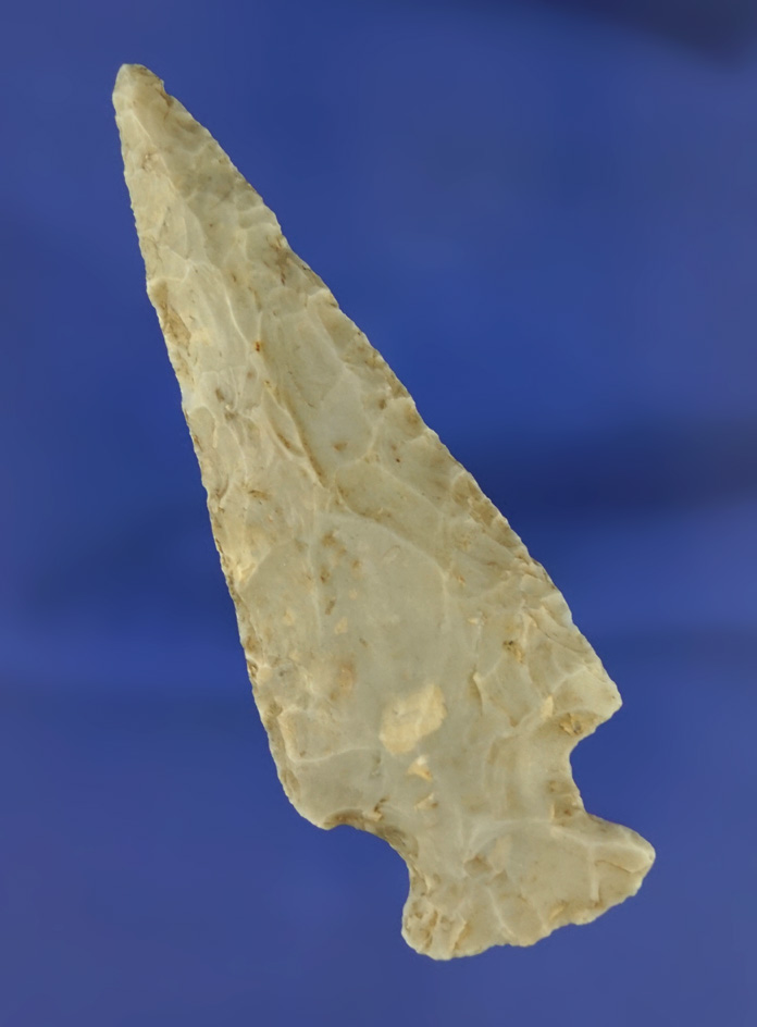 3 1/16" Hopewell made from quality Flint Ridge Flint found in Ohio. Comes with a Bennett COA.