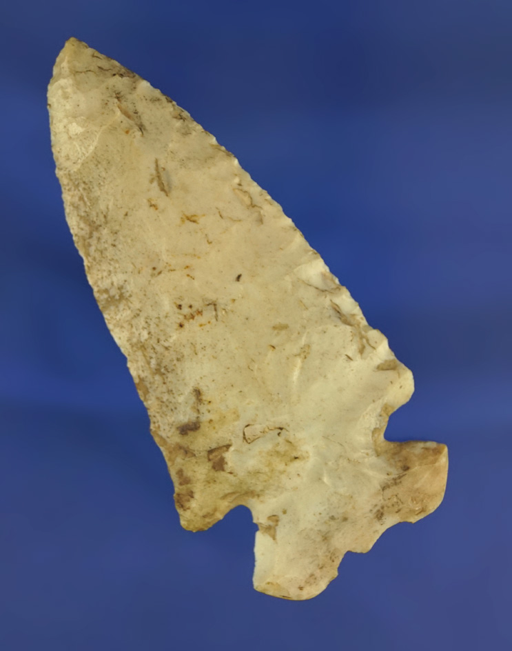 3 1/16" Dovetail made from Flint Ridge Flint with a salvaged base found in Wood Co.,  Ohio.