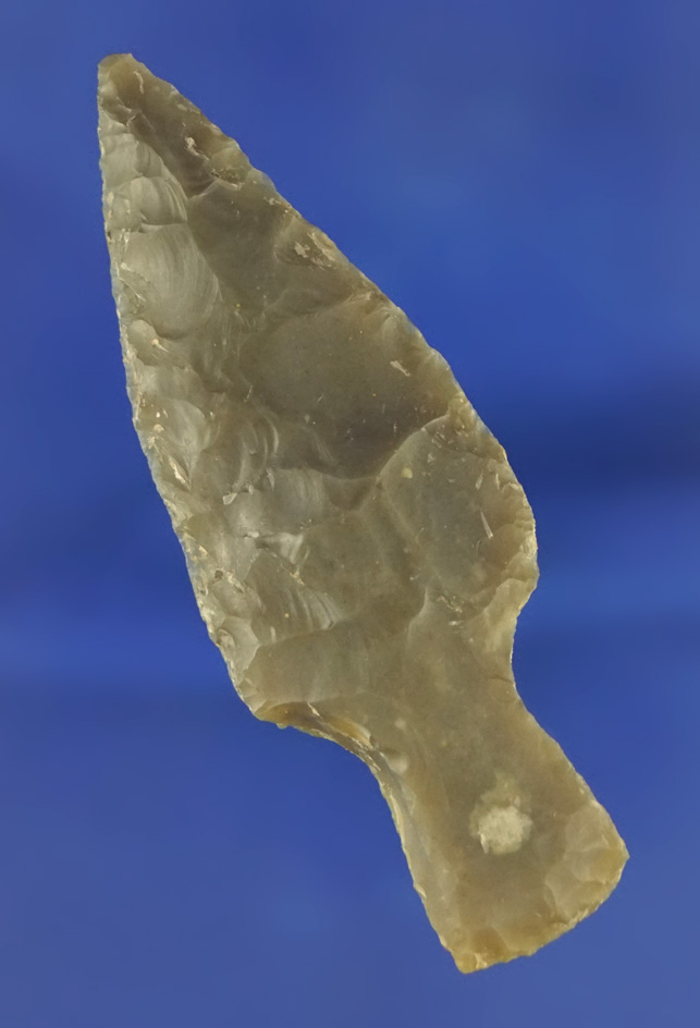 2 3/4" Nolan point with classic beveled stem found in Texas.