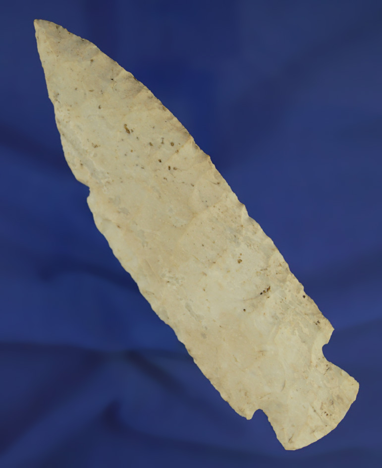 Large! 5 3/8" Burlington chert Etley found in Missouri.