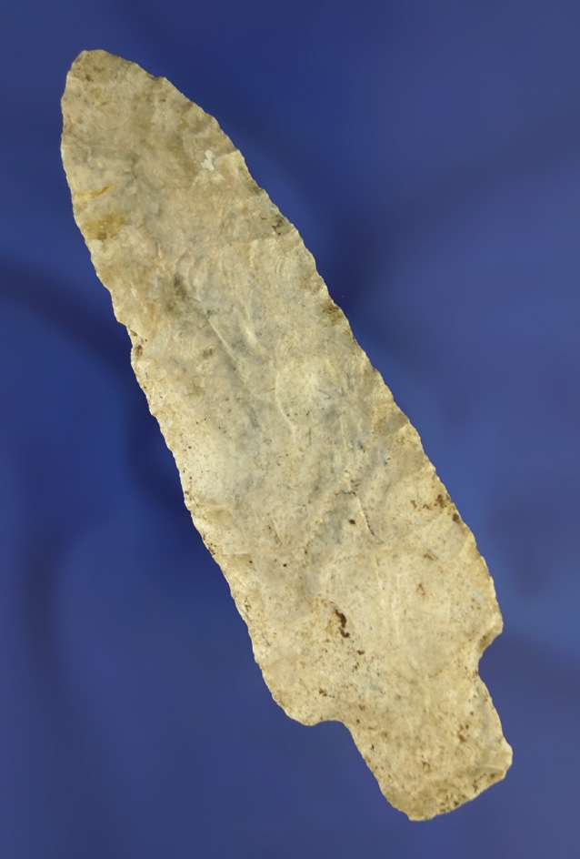 4 and 9/16" Kramer Knife made from Mill Creek chert found in Missouri/Illinois. Bennett COA.