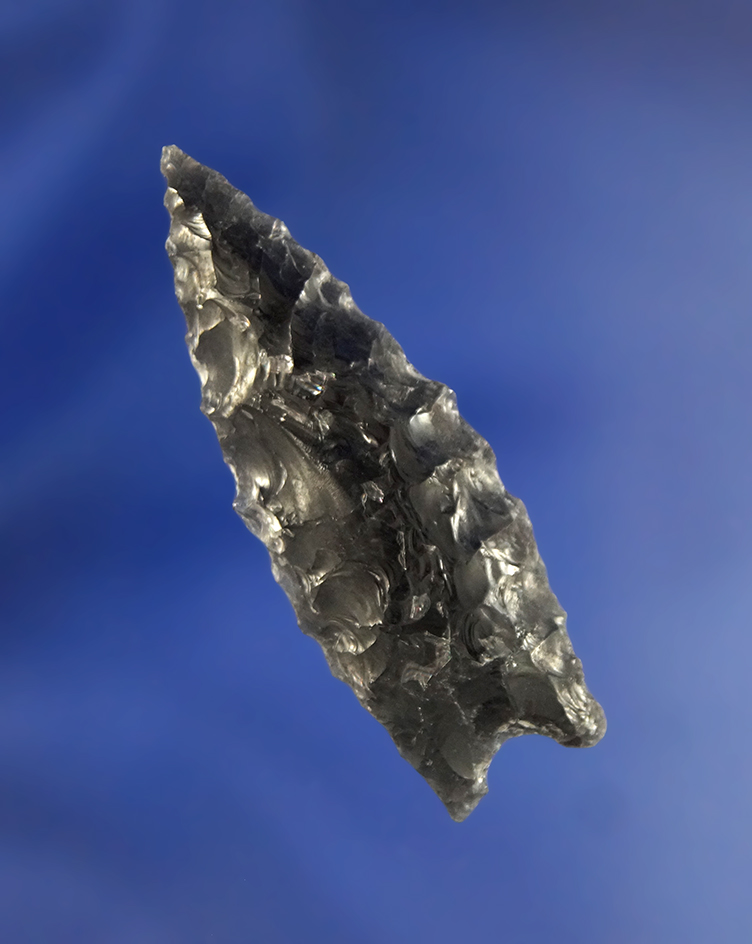 1 7/8" Humboldt made from Obsidian, found in Oregon.