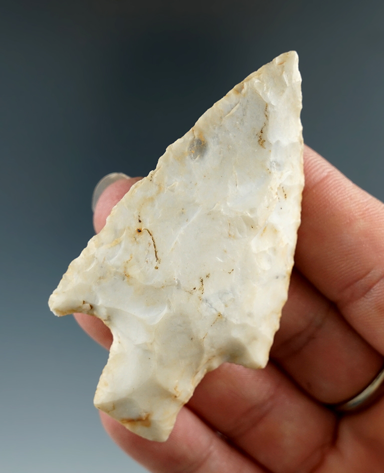 2 11/16" Stemmed Knife found in Illinois. Ex. George L. Brooks Jr. collection.