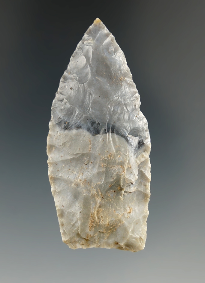 2 3/8" Lanceolate found in Knox Co., Tennessee. Comes with a Bennett COA.