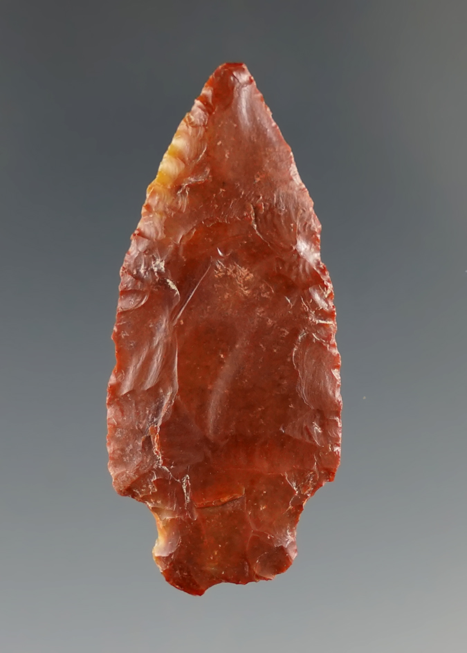 1 11/16" Merrybell (Variety I) made from Jasper, found in Washington. Ex. C. Mitchell. Stermer COA.