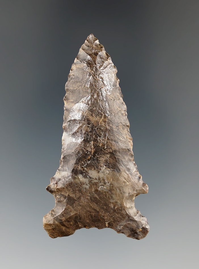 2 5/16" Pinetree made from Ft. Payne Chert, found in Tennessee. Comes with a Bennett COA.