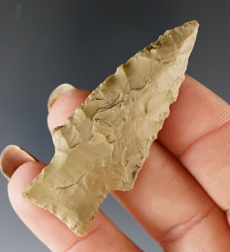 2 1/8" Darl found in Bell Co., Texas that is well patinated. Comes with a Rogers COA.