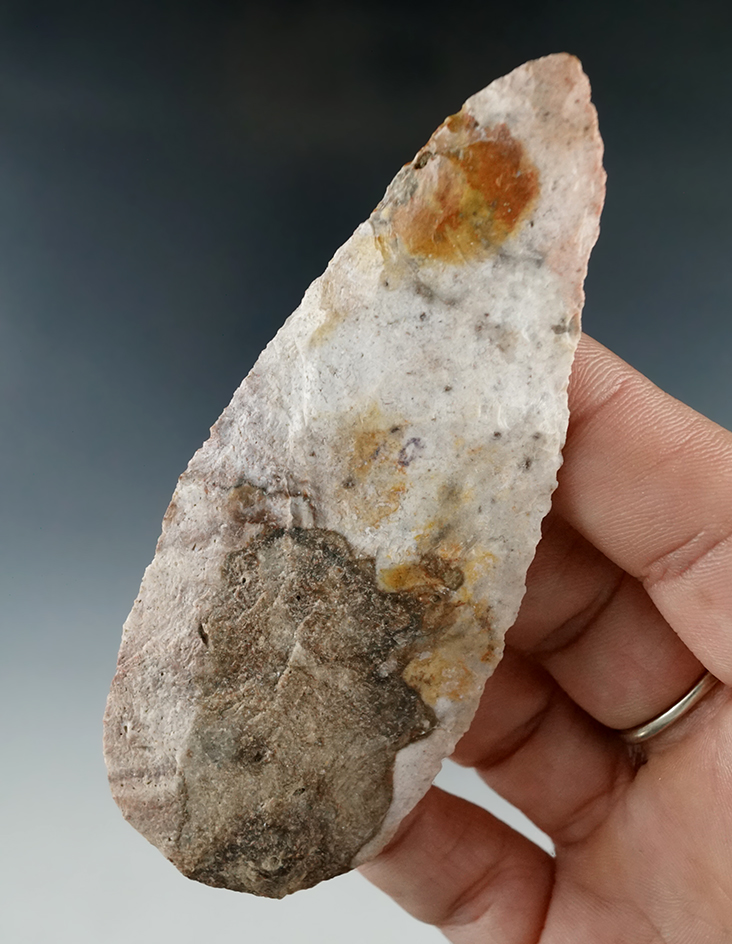 Uniquely colored material on this 3 3/4" Blade found in Lafayette Missouri.