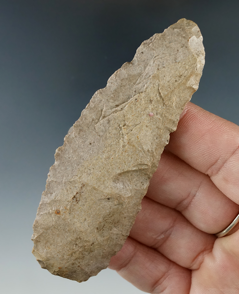 Nice edge work on this 3 1/2" knife found in Knox Kentucky.