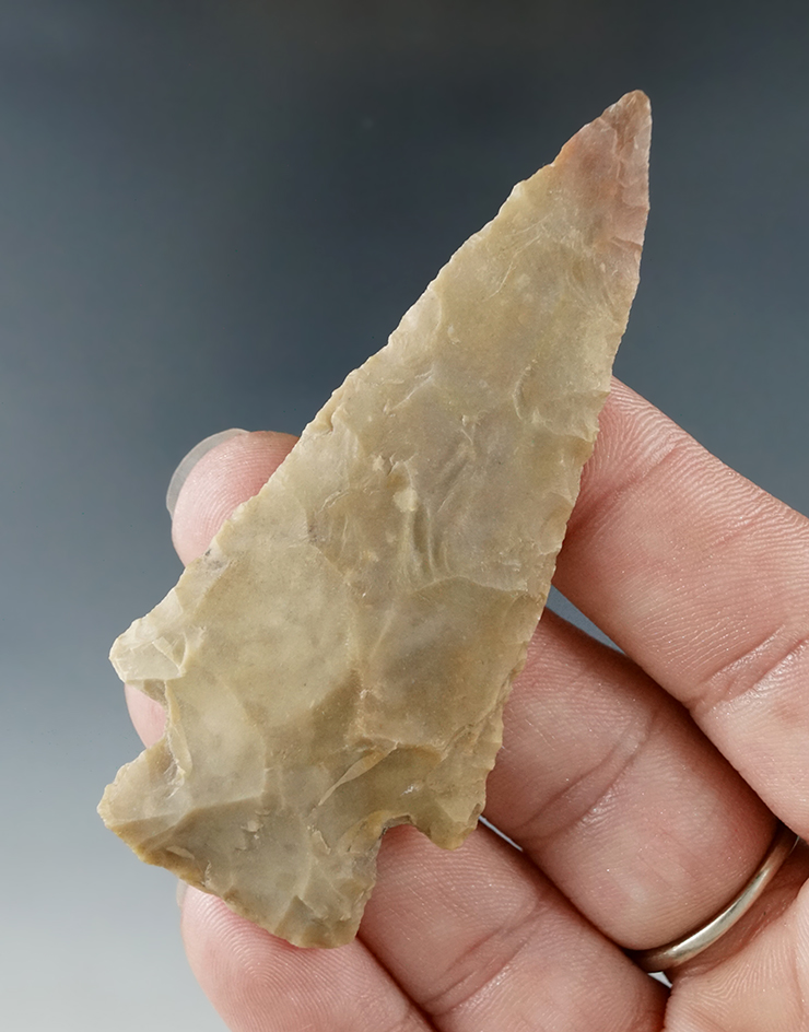 Ex. Museum! 2 15/16" Lange point found in Texas.