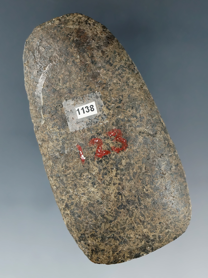 3 1/4" nicely polished and heavily patinated stone Celt found in Ohio.