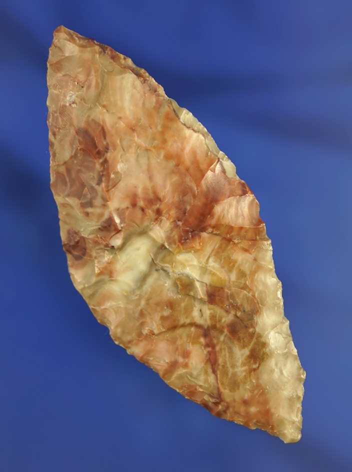 2 11/16" bi-pointed Cascade Knife made from attractive Biggs Junction Picture Jasper