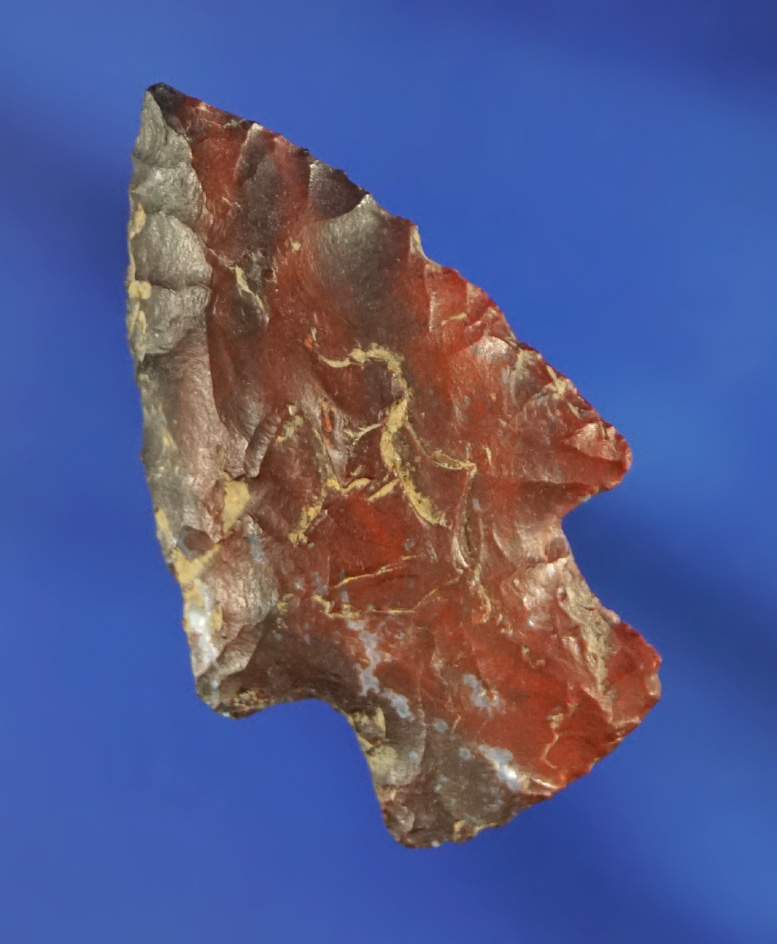 1 3/8" Stemmed arrowhead found in Ohio made from attractive material.