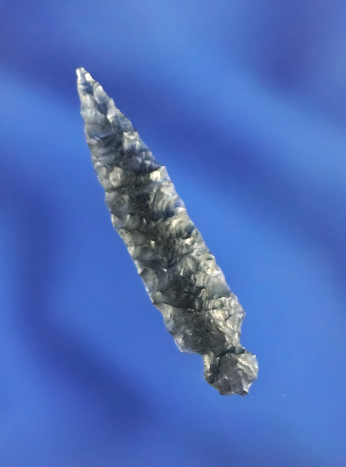 1 7/16" Rose Springs made from highly banded translucent obsidian with excellent flaking -  Oregon.