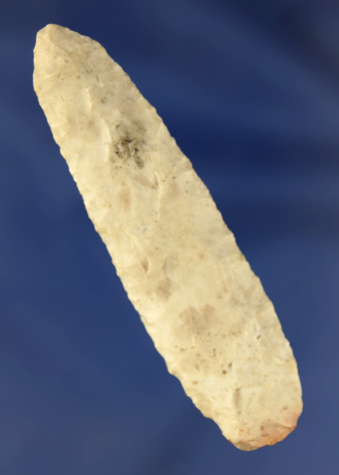 Thin and well flaked 2 11/16" Lanceolate Knife found in Ohio.