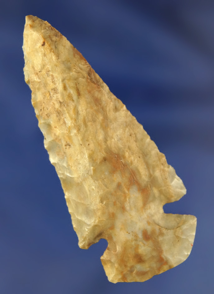 2 9/16" Flint Ridge Flint Dovetail found in Ohio.