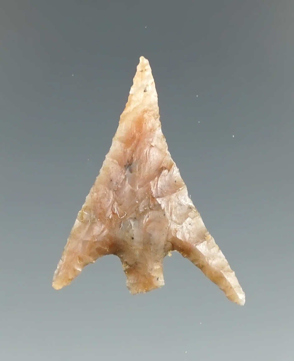 1 3/16" Gunther Barbed made from Agate, found near the Rogue River in Oregon.