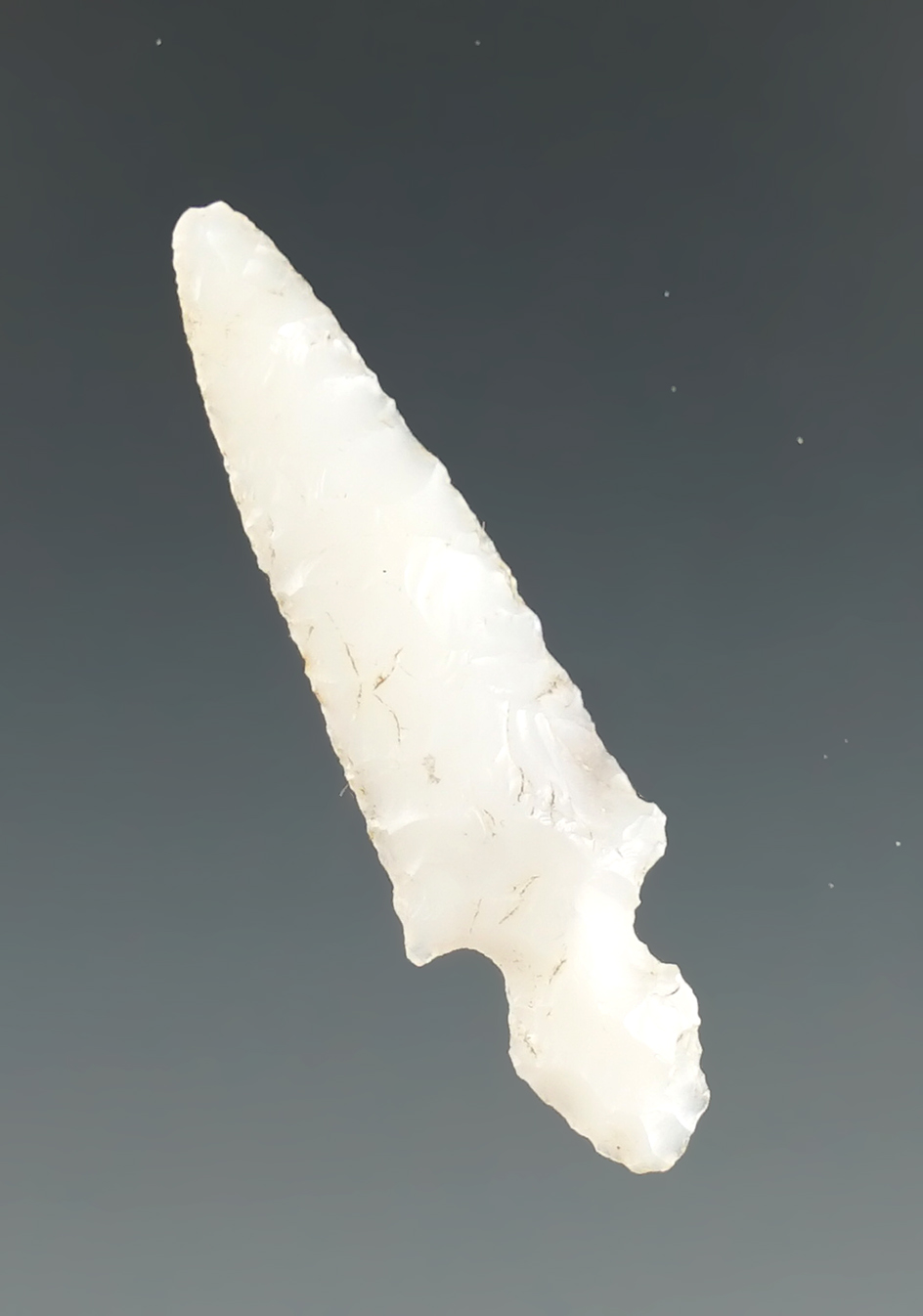 1 5/16" Klickitat Dagger. Chalcedony. Columbia River, Oregon. Pictured in Overstreet #10.
