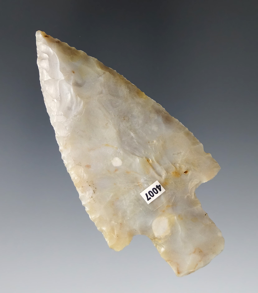 3 1/2" Adena made from high-quality Flint Ridge Flint found in Knox County Ohio.