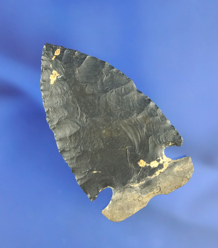 Excellent style on this 2 5/8" wide base Notched Dovetail found in Ohio. Ex. Carl Engelder.