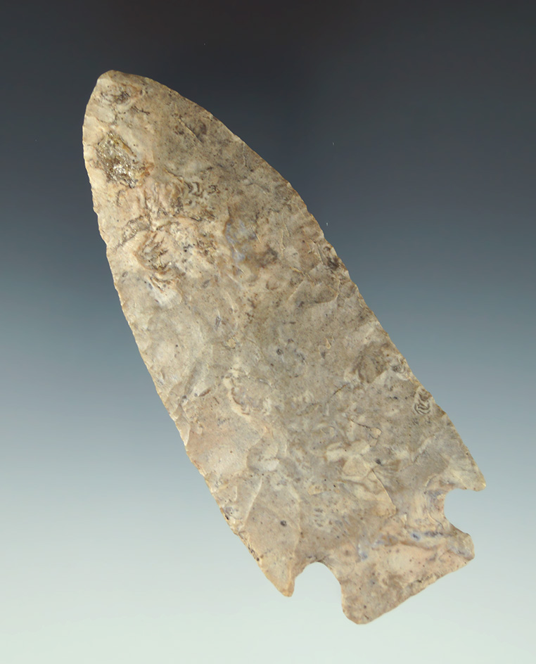 Pink and Grey 4 1/8" Large Nethers Broad Blade - rare size for the type! Found in Stark Co., Ohio.