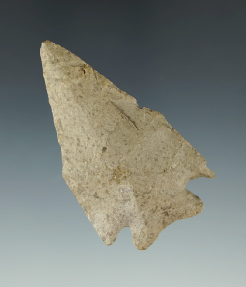 2 3/8" Archaic Pentagonal made from Logan County Chert found in Logan Co., Ohio.