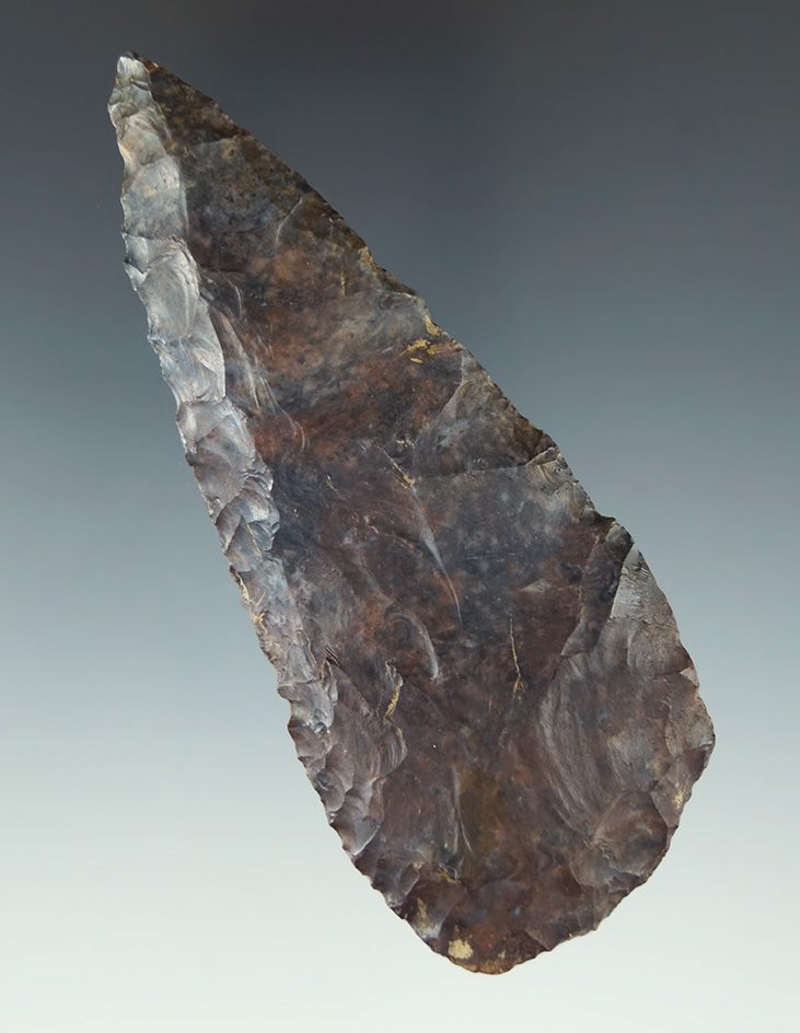 3 3/4" Highly patinated Coshocton Cobbs Blade found in Crawford Co., Ohio.