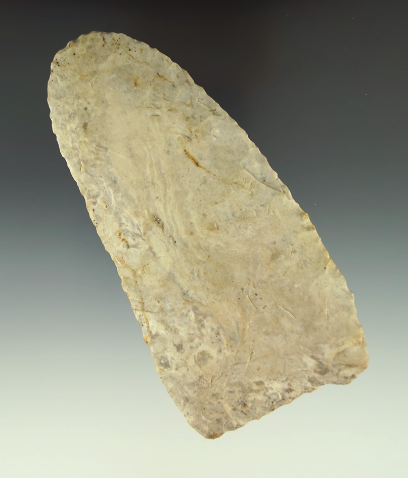 Large 5 3/16" Flint Ridge Flint Blade found in Ohio.