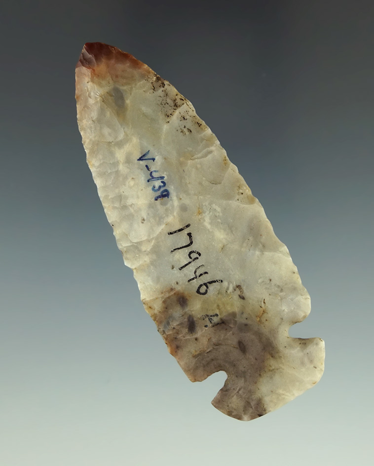 3" Dovetail made from beautiful multicolored Flint Ridge Flint found in Licking Co.,  Ohio.