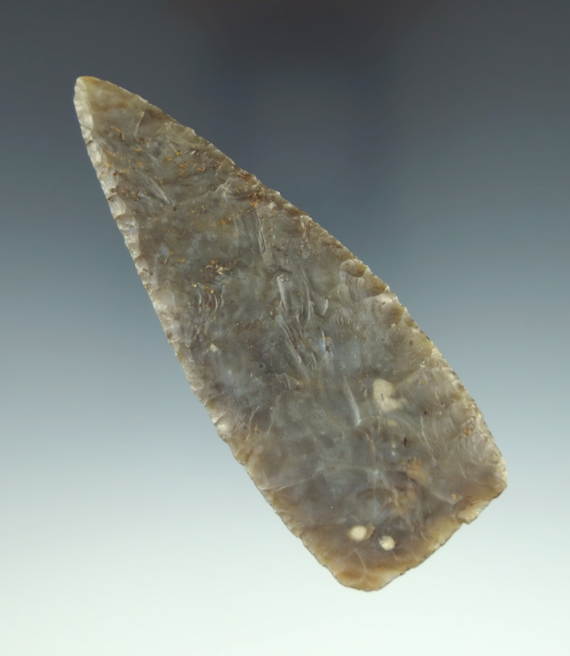 3 3/4" Fully translucent Hopewell Blade that is thin and fine. Ex. Max Shipley Collection.