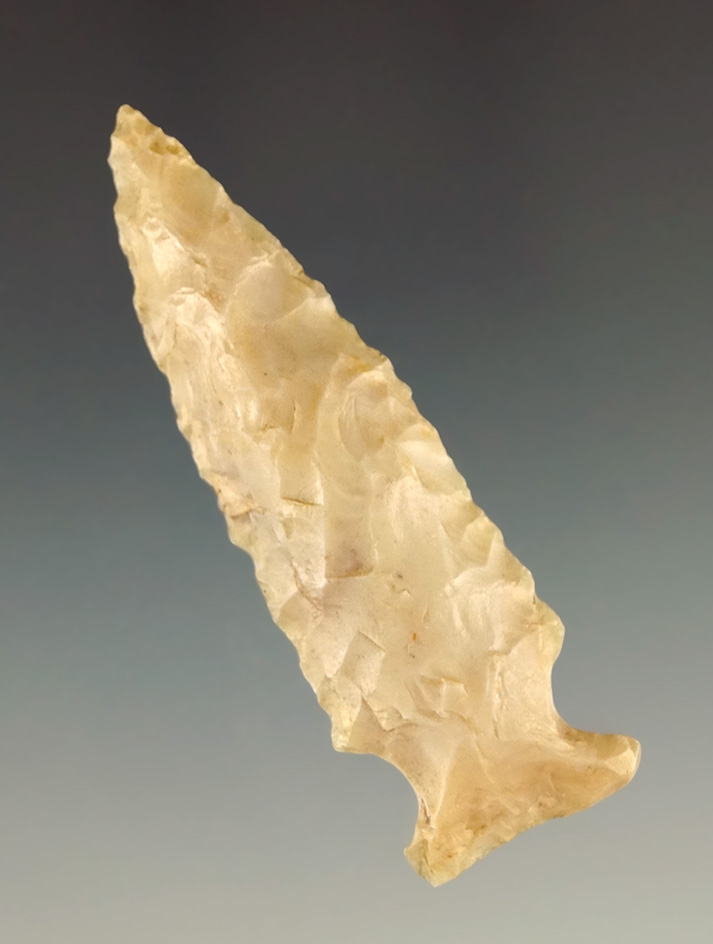 2 3/8" Flint Ridge Flint Fishspear point found in Defiance Co.,  Ohio.
