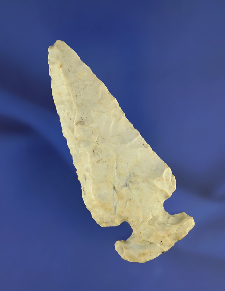 3 1/4" Archaic Bevel found in Licking Co.,  Ohio made from Flint Ridge Flint.