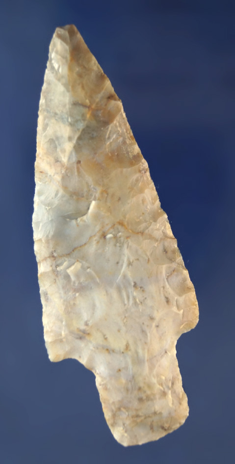 3 3/4" Flint Ridge Flint Adena found in Scioto Co., Ohio.