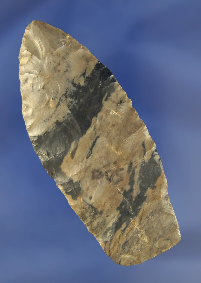 3 1/2" Paleo Lanceolate made from colorful Coshocton flint found in Union  Co. Ohio.