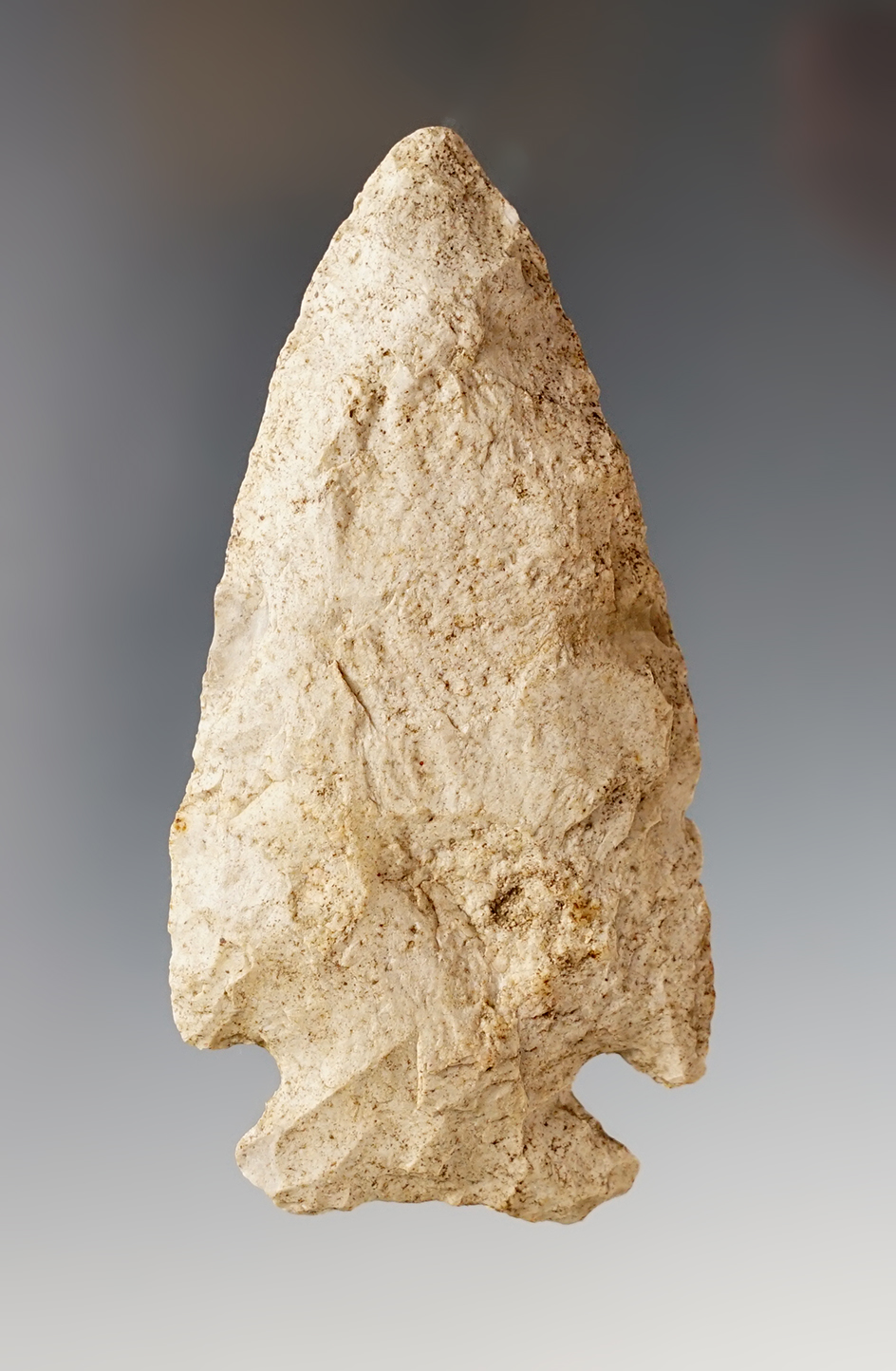 3 9/16" Archaic Cornernotch found by Homer Norris Weaver on his farm - Wyandot Co., OH.