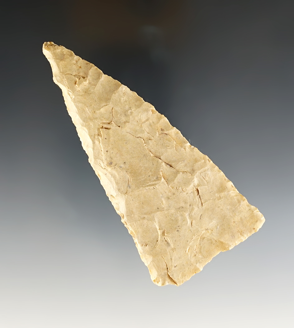 3 7/8" Cobbs Triangular Beveled Knife found in the Midwest.